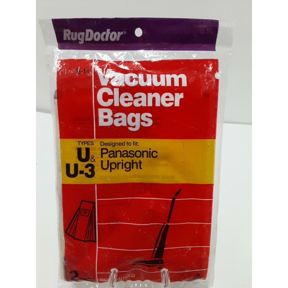 Rug Doctor Vacuum Bags for Panasonic Upright Type U U-3 B-14 2 Pack 074999010142